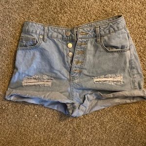Forever 21 light wash jeans shorts